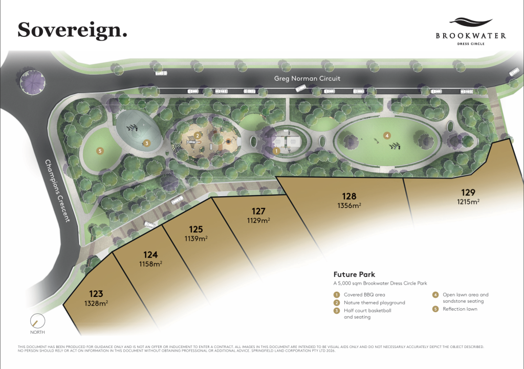 Brookwater Residential map area